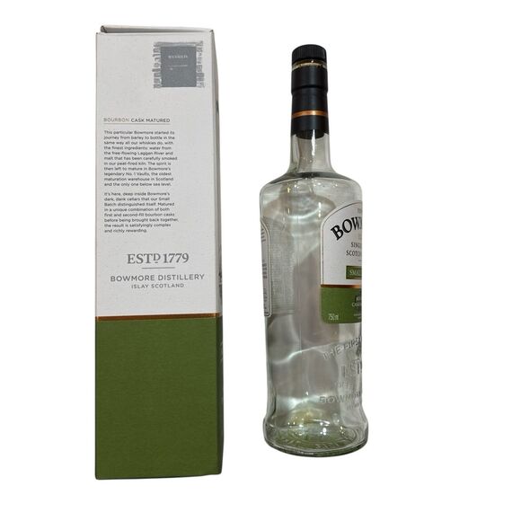 Bowmore Small Batch - Empty Single Malt Scotch Whisky Bottle, Box  & Cork - Picture 2 of 6